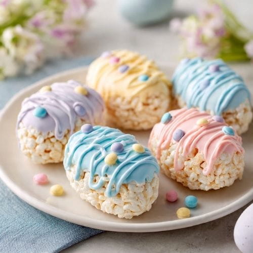 Egg-Shaped Rice Krispie Treats