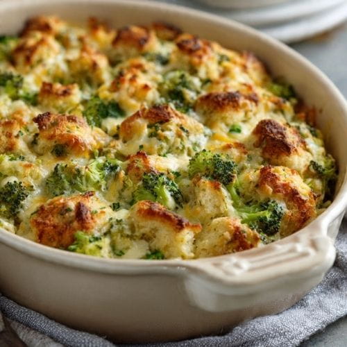 French Onion Broccoli Cheese Casserole