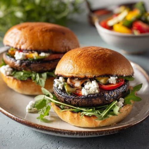 Grilled Portobello Mushroom Burgers