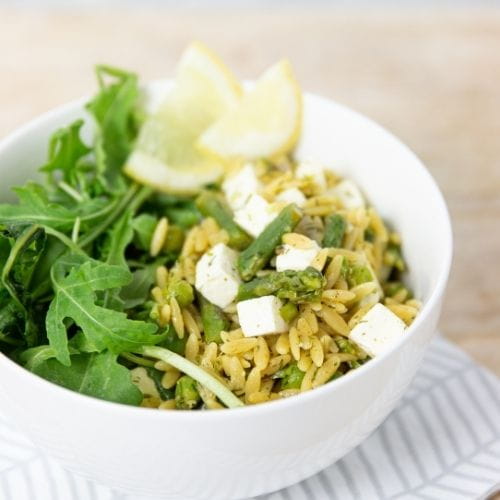 Lemon Basil Orzo Salad