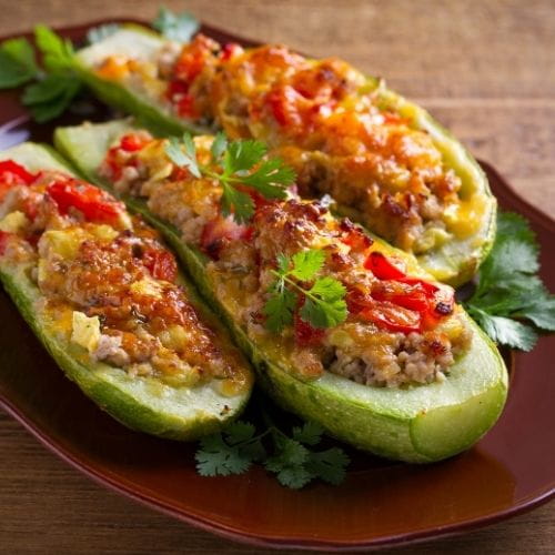 Mediterranean Stuffed Zucchini Boats
