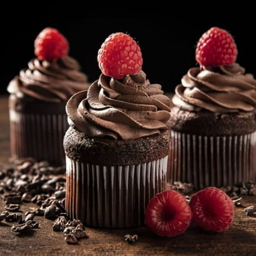 Raspberry Chocolate Cupcakes