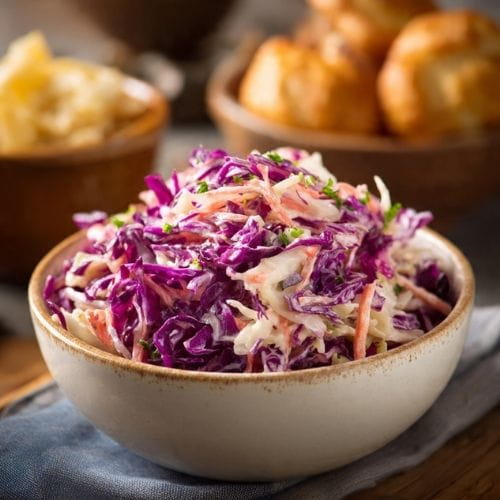 Red Cabbage Coleslaw