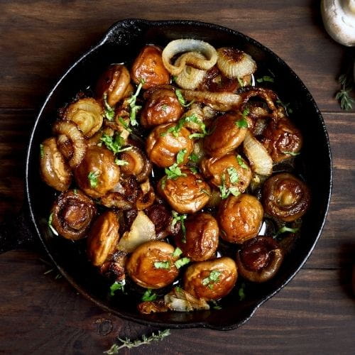 Roasted Garlic Mushrooms