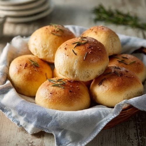 Sourdough Dinner Rolls with Rosemary