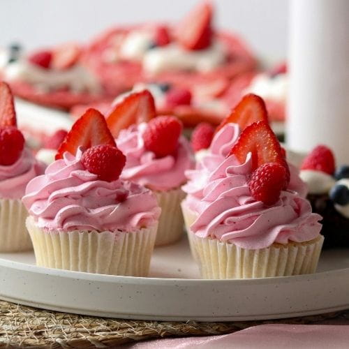 Strawberry Vanilla Cupcakes
