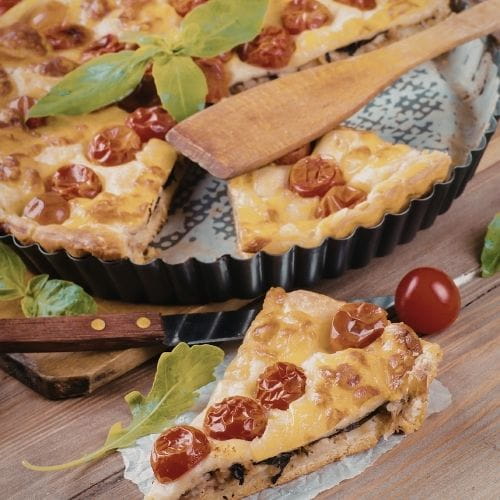 Tomato Basil Breakfast Tart
