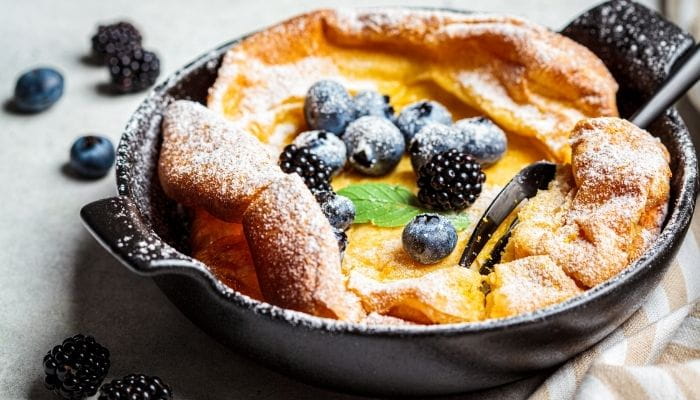 Blueberry Dutch Baby Oven Pancake