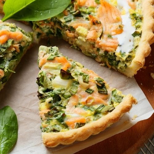 Crustless Spinach Quiche