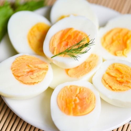 Hard-Boiled Egg with Salt