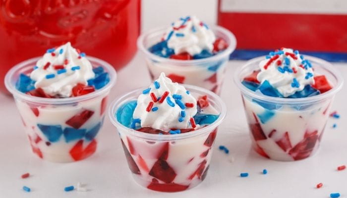 4th of July Stained Glass Jello