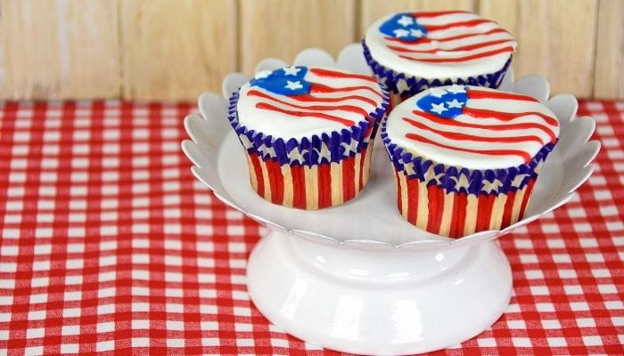 American Flag Cupcakes
