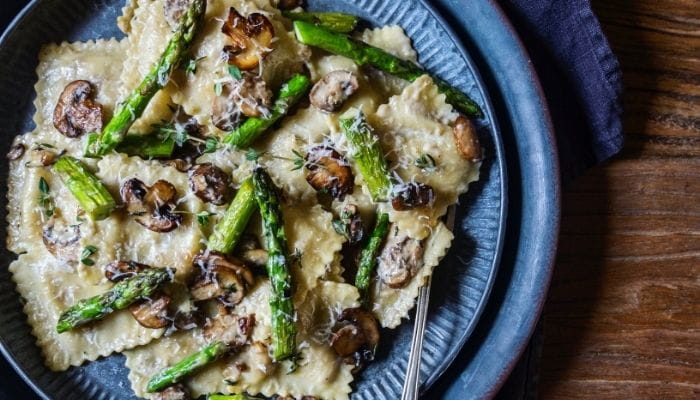 Asparagus Mushroom Pasta