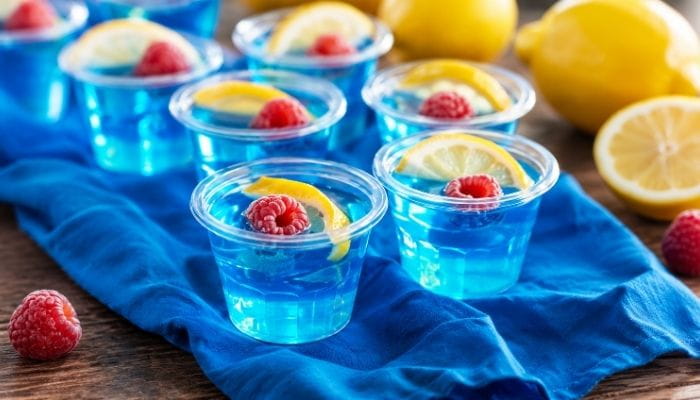 Blue Raspberry Lemonade Jello Shots