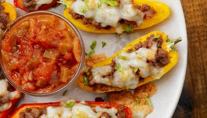 Cheese-Stuffed Mini Peppers