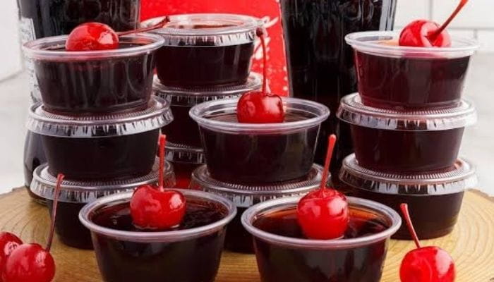 Cherry Cola Jello Shots