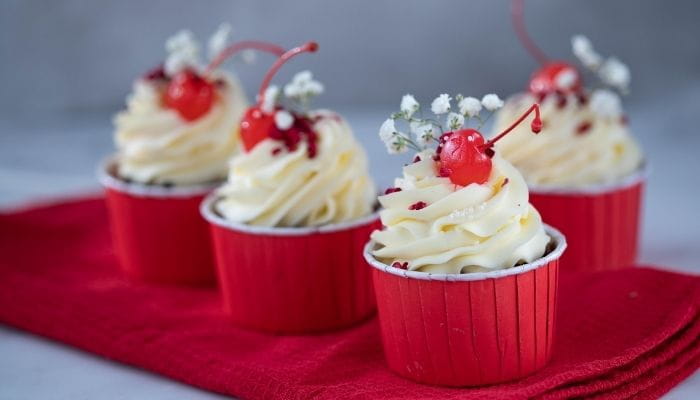 Cherry Vanilla Cupcakes