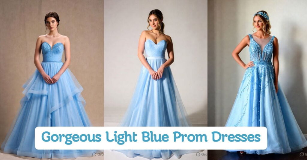 Gorgeous Light Blue Prom Dresses