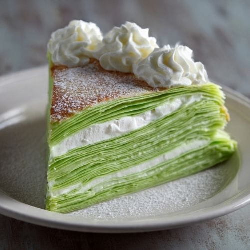 Green Crepe Cake