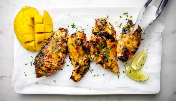 Grilled Mango Lime Chicken