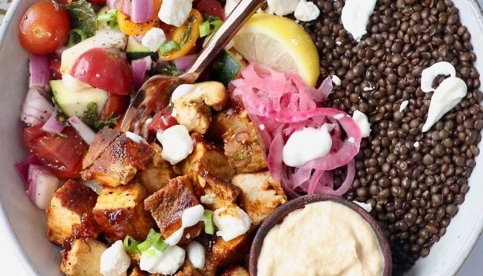 Honey Harissa Chicken Bowl