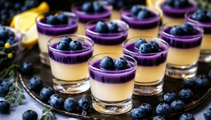 Lemon Blueberry Jello Shots