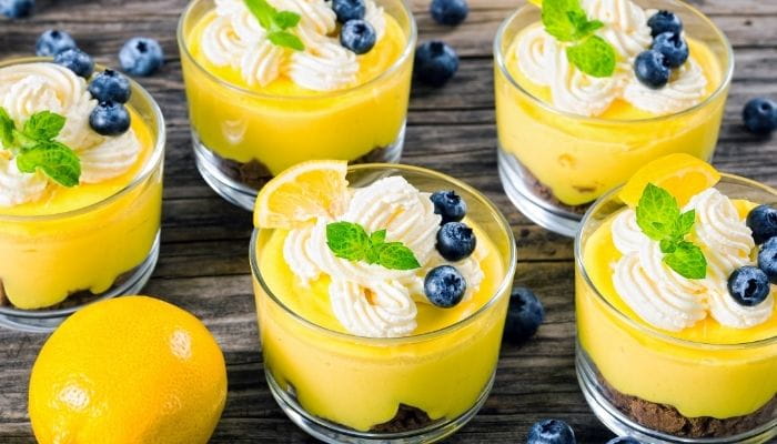 Lemon Cheesecake Mousse Cups