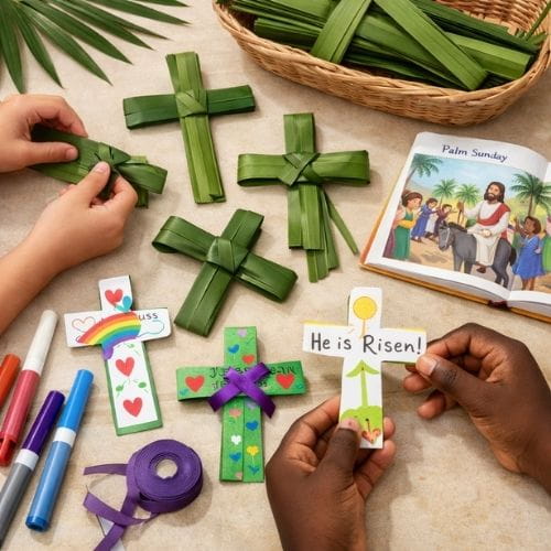 Palm Leaf Cross Craft