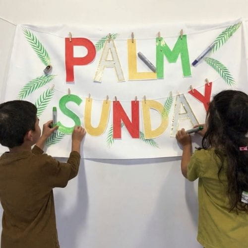 Palm Sunday Banner Craft