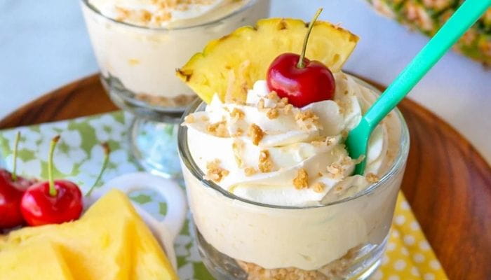 Pina Colada Cheesecake Mousse