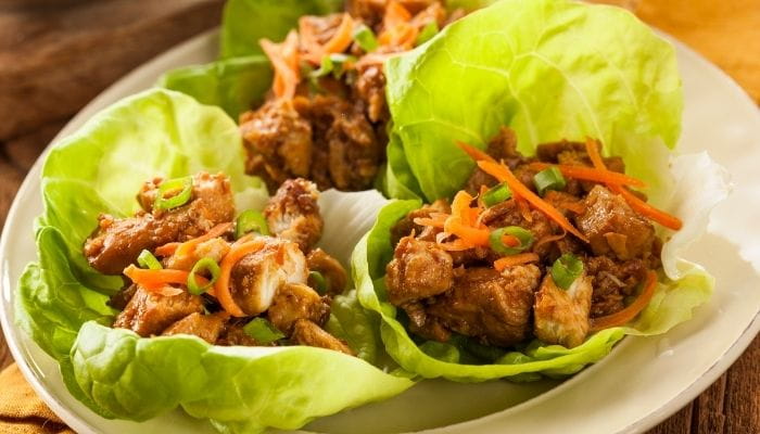 Thai Chicken Lettuce Wraps