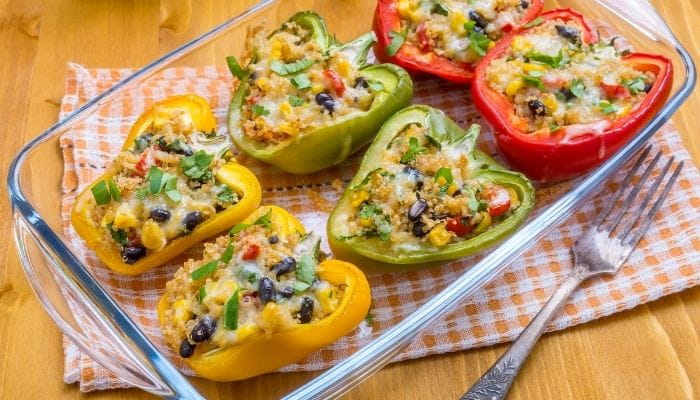 Turkey and Quinoa Stuffed Peppers