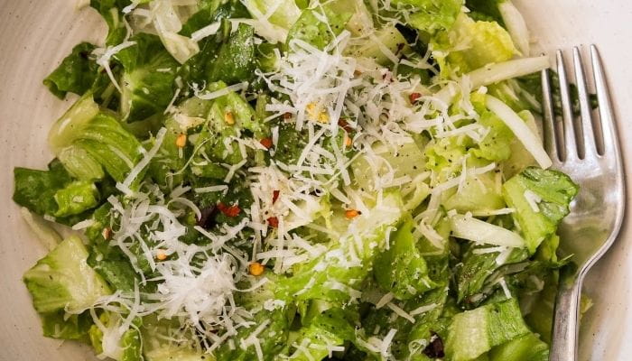 Lemon Parmesan Romaine Salad