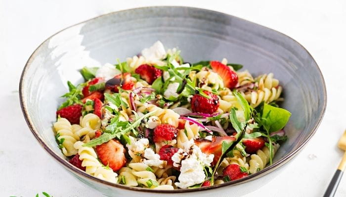 Strawberry Pasta Salad with Feta