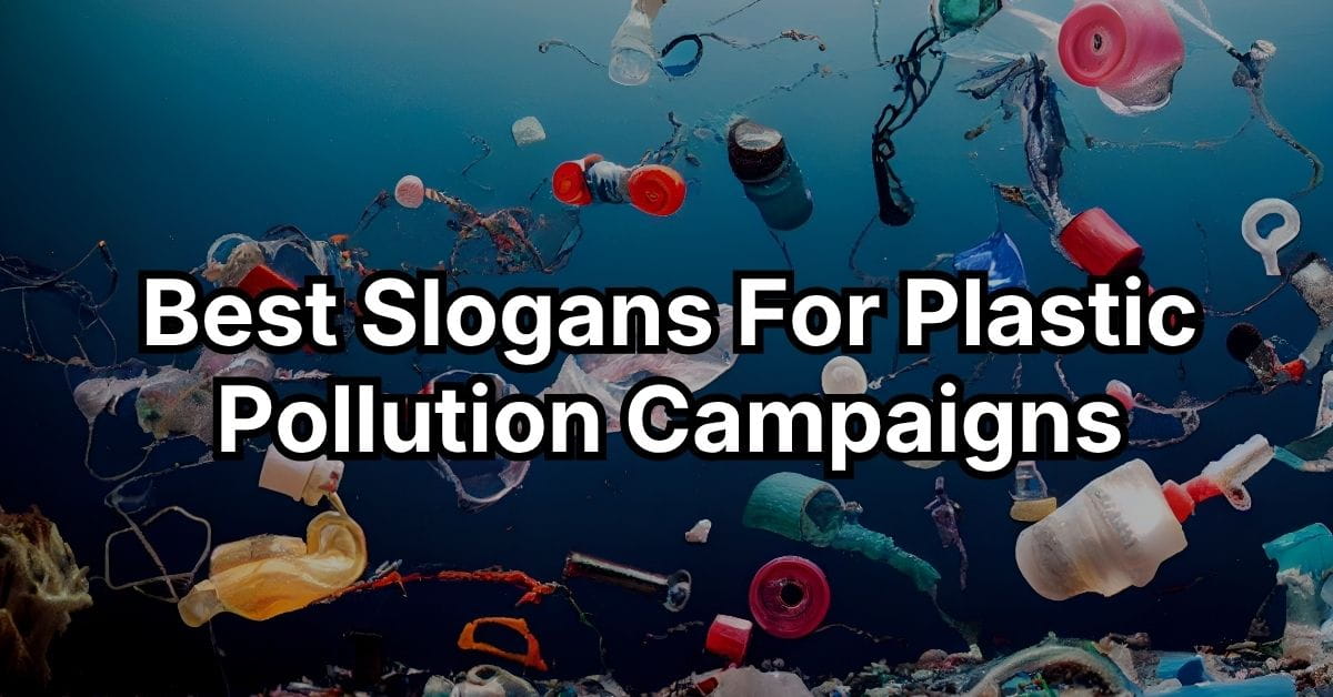 Best Slogans For Plastic Pollution Campaigns