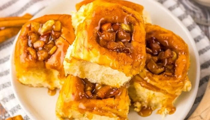 Caramel Apple Hawaiian Rolls