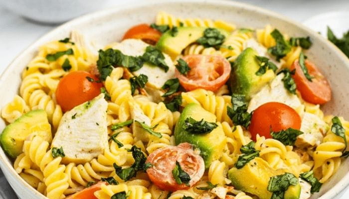Chicken Avocado Pasta Salad