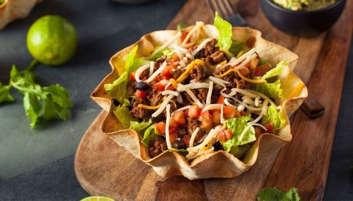 Chicken Taco Salad Bowls