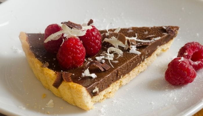 Chocolate Raspberry Cream Tart