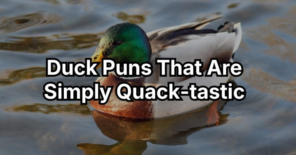 Duck Puns That Are Simply Quack-tastic