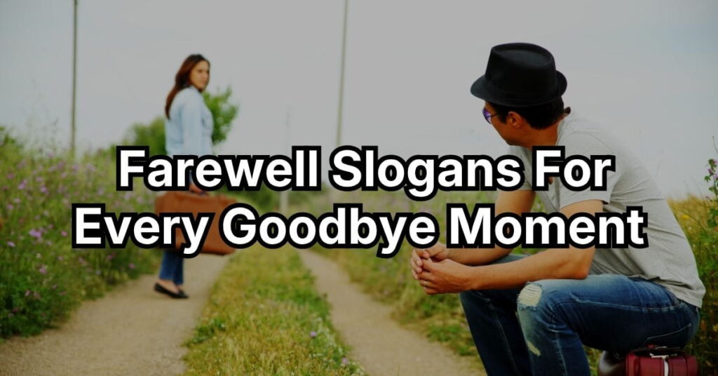 Farewell Slogans For Every Goodbye Moment