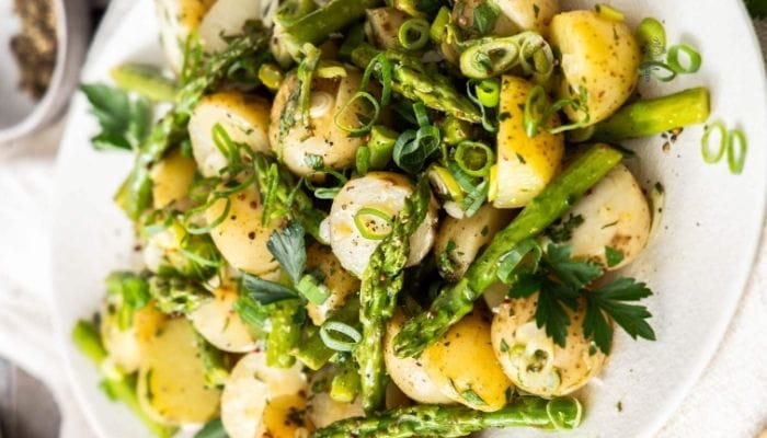 Grilled Asparagus and Potato Salad