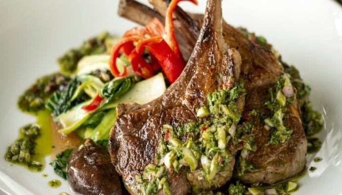 Grilled Lamb Chops with Chimichurri