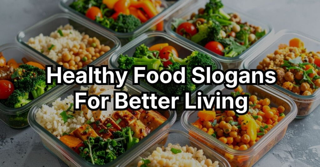 Healthy Food Slogans For Better Living