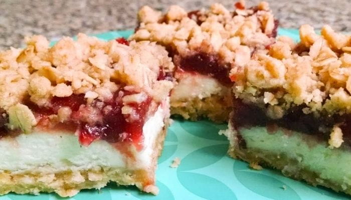 Lemon Cranberry Cheesecake Bars