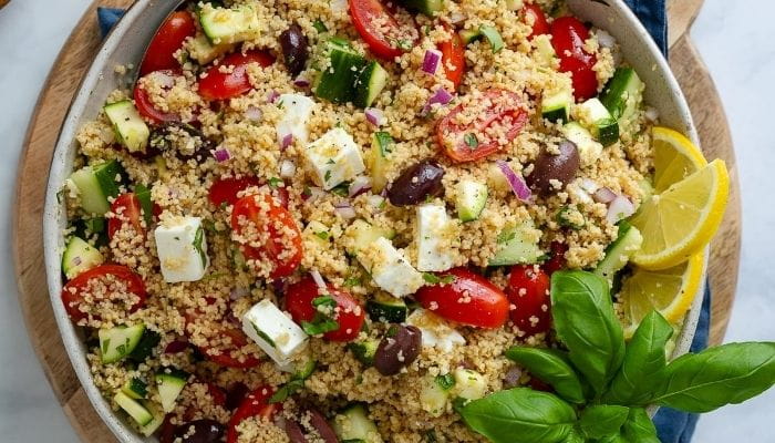 Mediterranean Couscous Salad with Smoked Tomatoes