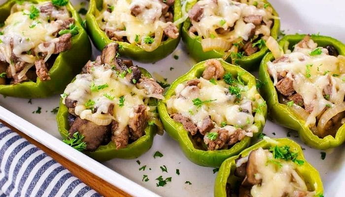 Philly Cheesesteak Stuffed Peppers
