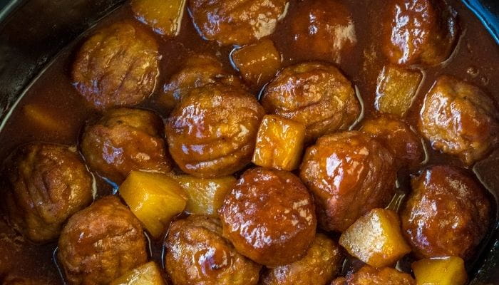Pineapple BBQ Meatballs
