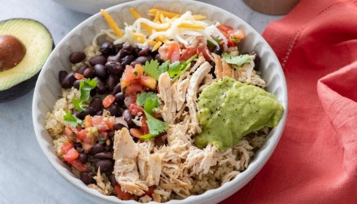 Slow Cooker Chicken Burrito Bowl