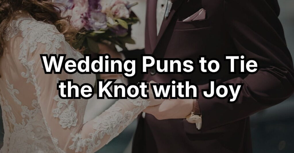 Wedding Puns to Tie the Knot with Joy
